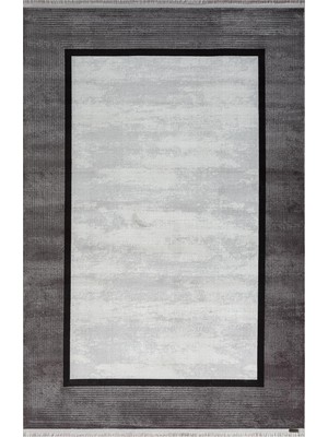 Karmen Halı Trend 4101 Gri Akrilik Pamuk Yumuşak Modern Mutfak Yatak Odası Salon Oturma Odası Halısı