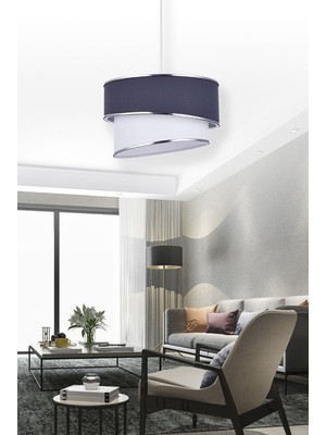 Şık Beyaz Kafes Tekli Avize, Modern ve Zarif Aydınlatma Seçeneği