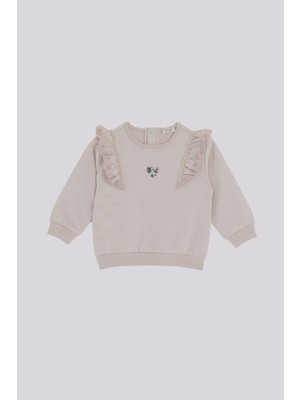 Bg Store Kız Bebek Ekru Eşofman Takım