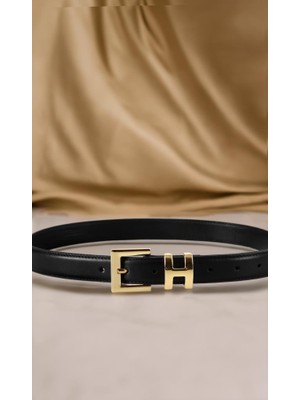 Williampolo Hakiki Deri Lüks Gold Toka Kadın Kemer