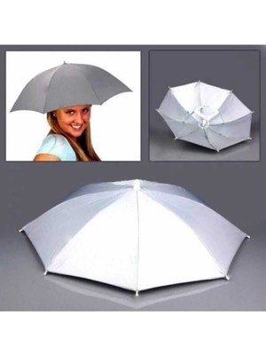 Renkli Lastikli Plaj Şapkası ve Güneş Koruyucu Mini Şemsiye Seti