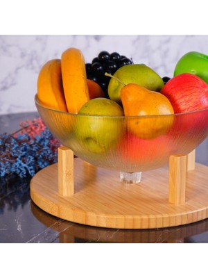 Cam Kapaklı Ayaklı Kek Fanusu, 30 Cm, Şık ve Kullanışlı Kek Sunum Ürünü