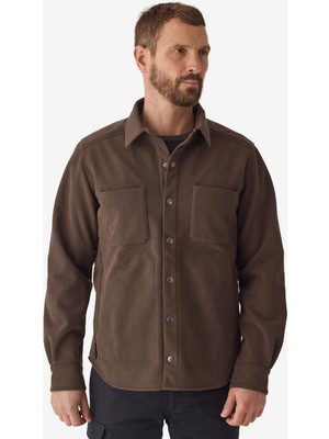 Solognac Erkek Uzun Kollu Avcı Gömleği - Kahverengi - Avcılık ve Doğa Gözlemi - 500