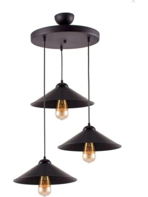 Şık Üçlü Füme Akrilik Ufo Sarkıt Avize, Modern ve Zarif Dekorasyon Için Mükemmel Seçenek