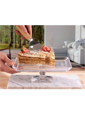 Beyaz Ayaklı Sunum Tabağı 2'li, Şık ve Kullanışlı, Sofralarınıza Zarafet Katar