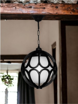 Şık Siyah Plastik Avize, Modern Tavan Apliği, Zarif Tasarım