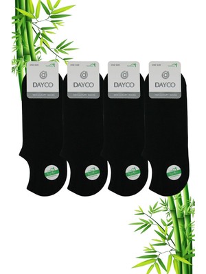Dayco Bambu Erkek Sneakers Görünmez Spor Siyah Çorap