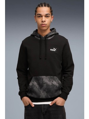 Puma Ess Camo Hoodie Fl Siyah Erkek Sweatshirt
