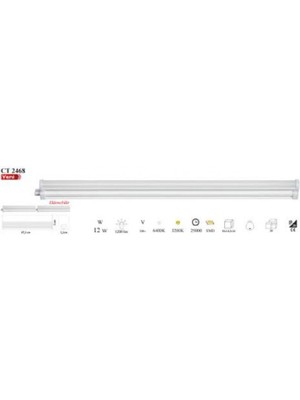 Cata CT-2468G ,220VAC/15W/87CM Günışığı Bant Armatür Lamba