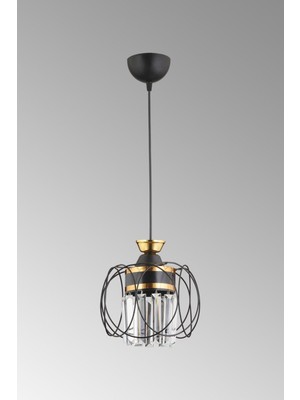 Şık Siyah Kristal Sarkıt Tepsi, Lüks ve Zarif Aydınlatma Parçası