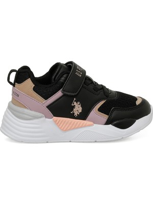 U.s. Polo Assn. Termınal Jr 5pr Siyah Kız Çocuk Spor Ayakkabı