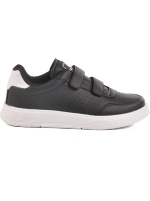 Walkway Siyah Beyaz Cırtlı Unisex Spor Ayakkabı