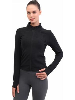 Lumberjack Wl 63S-QFY-SW11 5pr Siyah Kadın Eşofman Üstü