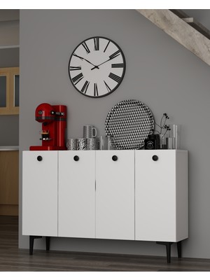 Bettyct (KM120) Konsol, Kahve Köşesi, Ayakkabılık, Ofis Evrak Dolabı, Mutfak Kiler Dolabı Bbg