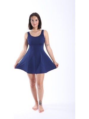 Kadın Yüzücü Klasik Lacivert Mayo 38-52