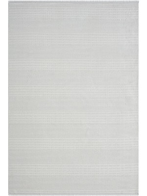 Zenith ZN007A Gri Halı Çizgi Desenli Modern Yumuşak Kadife Ince Antialerjik Salon Koridor Halısı