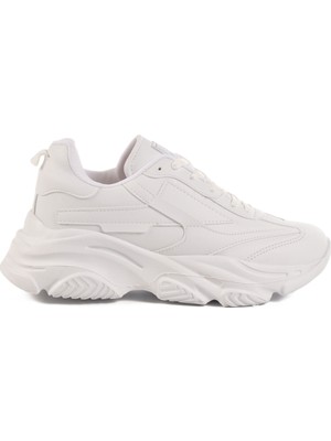 Walkway Beyaz Bağcıklı Kadın Sneaker
