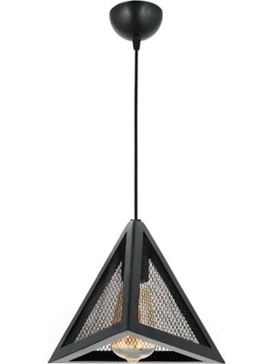 Rustik Tarz Üçgen Sarkıt Avize, Şık ve Modern Dekoratif Aydınlatma Seçeneği