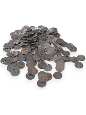 Serhat Aksesuar ve El İşçiliği Dış Kenarı Bordur Desenli 20 mm Osmanlı Tuğra Modelli Pul (10 Adet)