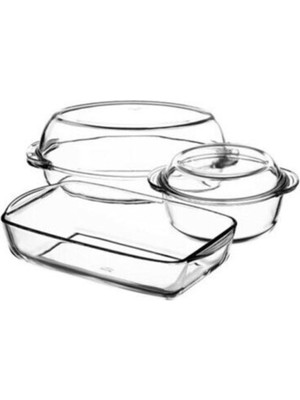 Beyaz Borcam 5'li Set, Dayanıklı ve Şık Mutfak Ürünleri