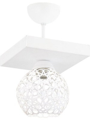 Selçuklu Motifli Retro Rustik Avize, Beyaz, Şık ve Çağdaş Dekorasyon Için Mükemmel