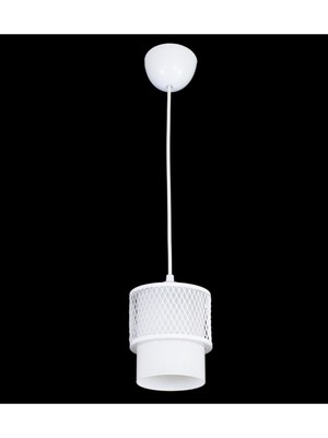 Şık Beyaz Cam Kafes Sarkıt Avize, Modern Tasarım, Evinize Zarafet Katar