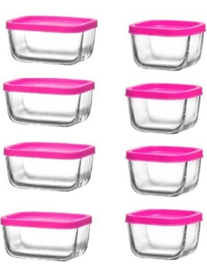 Pembe Saklama Kabı Seti, Kahvaltılık Saklama Kutuları, Çoklu Boyutlar, Pratik ve Şık