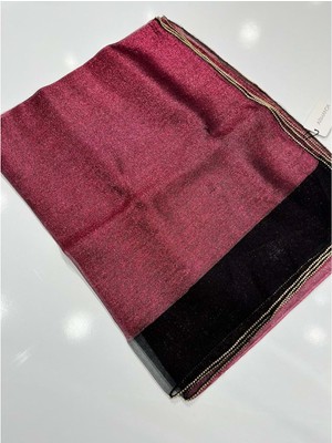 Armanda Taşlı Simli Tül Şal %30 Ipek - 2