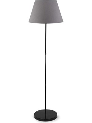 Antrasit Kumaş Metal Dekoratif Lambader, Şık ve Modern Aydınlatma Parçası