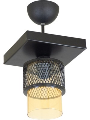 Modern Siyah Bal Cam Kafes Avize, Şık ve Zarif Tasarım, Ev ve Ofis Dekoru Için Ideal