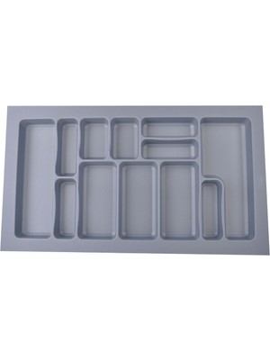 Gri Plastik Çekmece Içi Kaşıklık 74X49, Düzenleyici Organizer S-2289-G