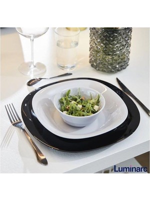 Beyaz 6'lı Çukur Yemek Tabağı 21CM, Şık ve Kullanışlı Set