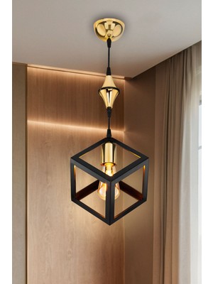 Küp ve Sarkıt Tasarım Seti, Şık Siyah ve Altın Renk Detaylarıyla Tarzınıza Zarafet Katın