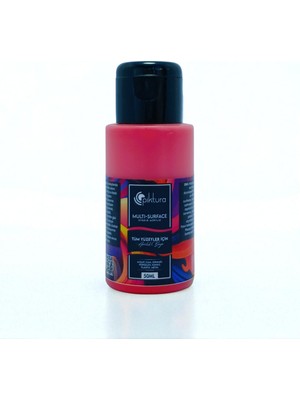 Piktura Akrilik Multisurface Boya 50ML Kırmızı