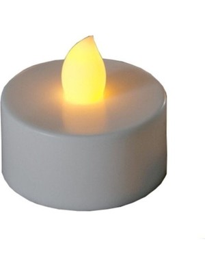 Renkli LED Işıklı Pilli Mum, Şık ve Sıcak Atmosfer Yaratır, 1 Adet