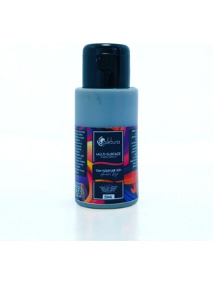 Piktura Akrilik Multisurface Boya 50ML Gümüş Gri