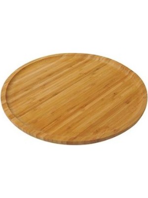 Beyaz Dönen Servis Tabağı, Şık ve Geniş, Ev ve Restoran Kullanımı Için Ideal