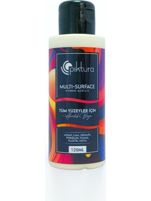 Piktura Akrilik Multisurface Boya 120ML Beyaz Kuğu