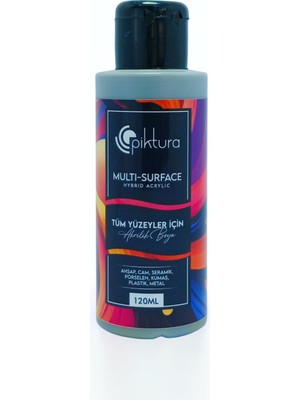 Piktura Akrilik Multisurface Boya 120ML Gri