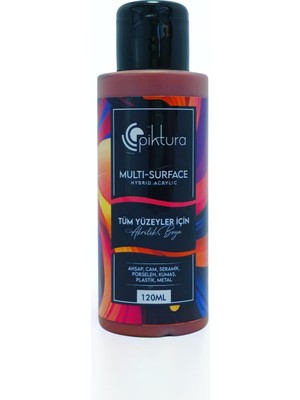Piktura Akrilik Multisurface Boya 120ML Fındık