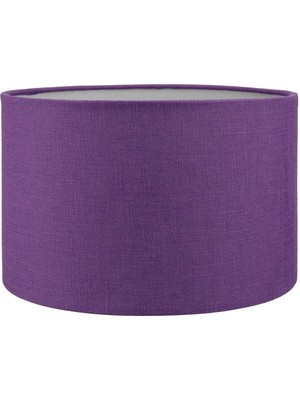 Mor Lambader Başlığı, 30 cm Silindir Çapı, Şık ve Modern Tasarım