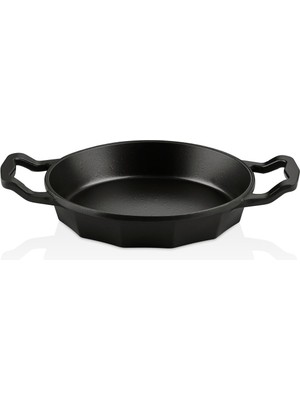 22 cm Bio Granit Döküm Sahan, Siyah Gövde, Tek Parça