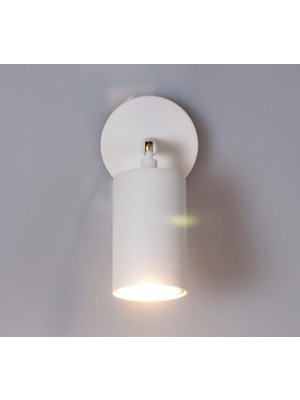 Hareketli Beyaz LED Aplik GU10, Dahili Ampul, Şık ve Enerji Tasarruflu Aydınlatma.