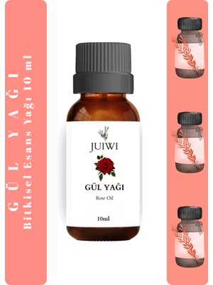 JUIWI Bitkisel Uçucu Koku Yağı Difüzör Esansı Buhurdanlık Yağı Gül Uçucu Yağı 10 ml