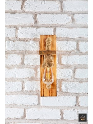 Şık Doğal Ahşap Aplik, Cafe ve Restoran Dekorasyonu Için Tasarım