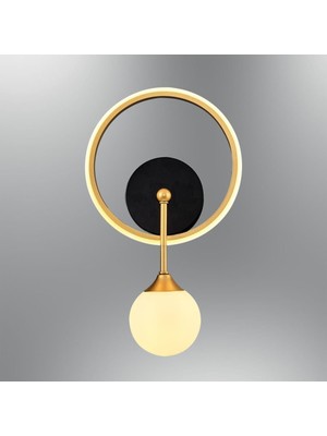 Yuvarlak Eskitme Aplik, Şık ve Modern Aydınlatma, 20 cm