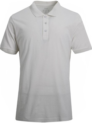 Uki Ekru Polo Yaka Süprem T-Shirt