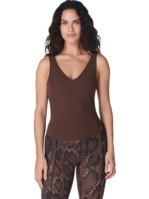 Sweaty Betty Super Soft Sculpting Tank Kadın Kahverengi Tank Top