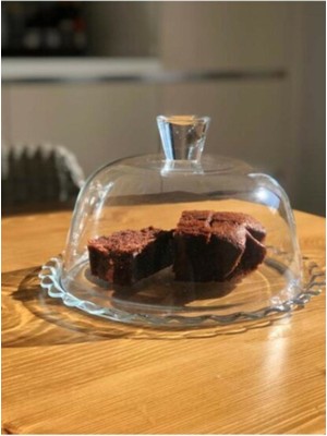 Turuncu Renkli Mini Kek ve Pasta Fanusu, Şık ve Kullanışlı Lezzetli Sunumlar Için