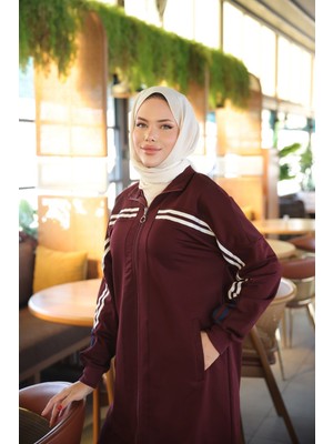 Kadın Tesettür Spor Eşofman Takımı Fermuarlı & Alt Üst Takım 510